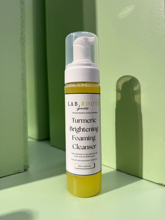 Turmeric Brightening Foaming Cleanser with Aloe Vera and Kojic Acid – Organic Face Wash for Radiant Skin